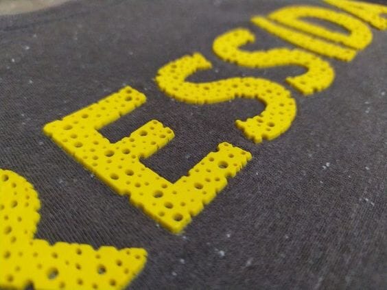 t shirt with high density ink