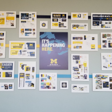 Marketing Collateral Poster Map for Michigan Health System