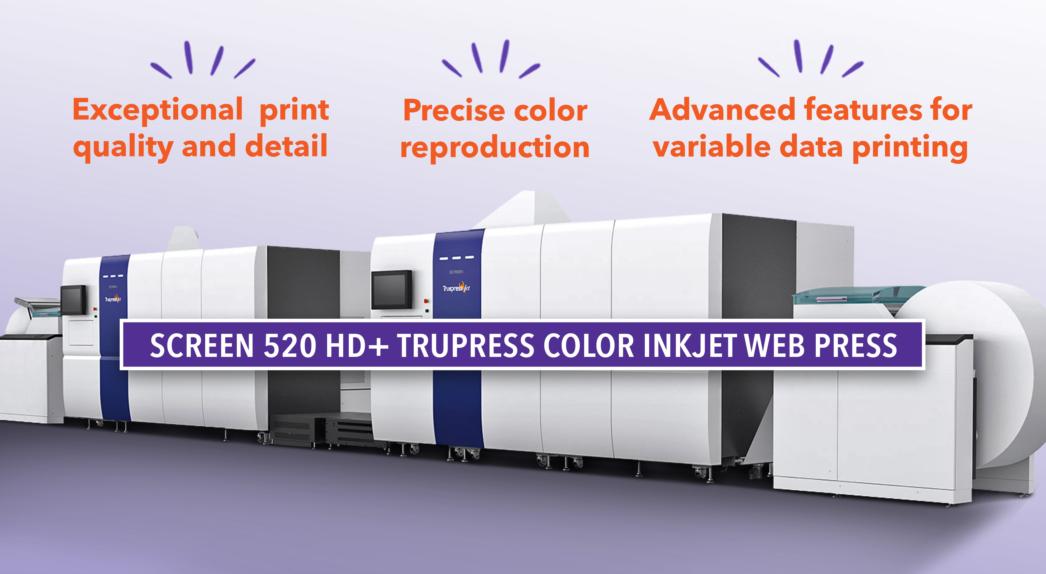 Screen 520 HD Trupress Color Inkjet Web Press