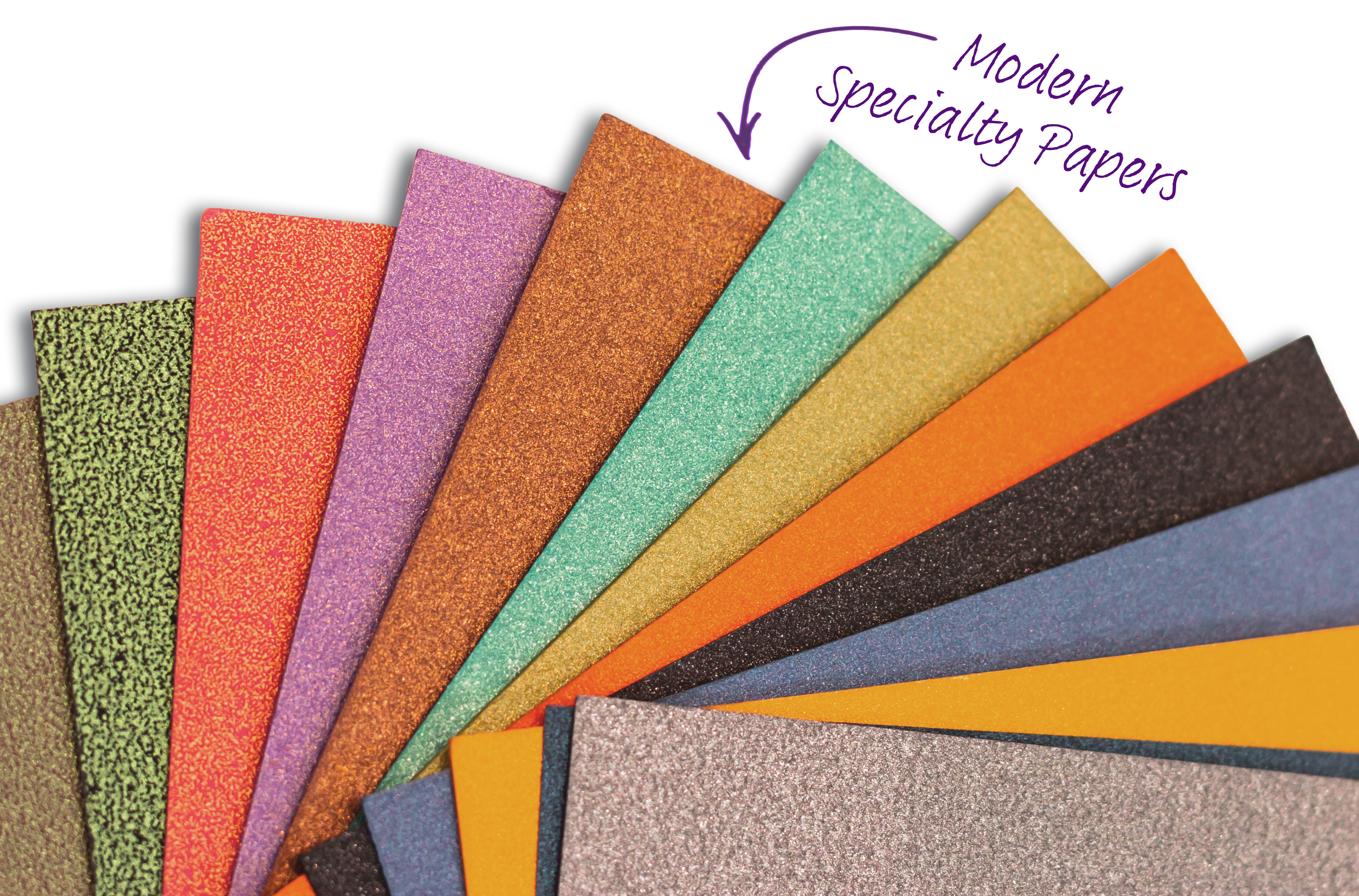 Green, red, purple, gold, turquoise, orange, black, ochre, silver textured paper 
