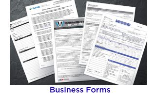 Business forms designed and printed by Allegra Arden Hills