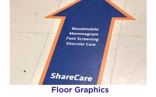 Floor graphics by Allegra Arden Hills