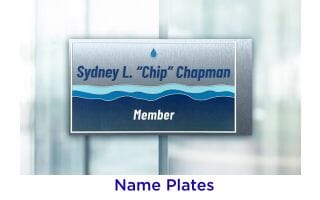 Name plate sign wtih ADA