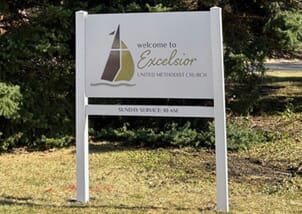 Post and Panel sign - business identity