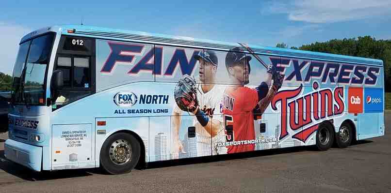 Vehicle Graphics - MN Twins Fan Bus